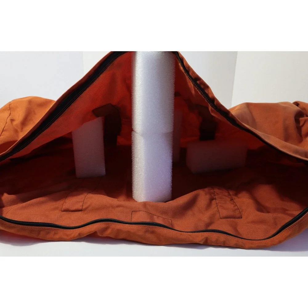 Eastpak Duffel Bag Luggage Travel Carry On Orange Black Made USA‎